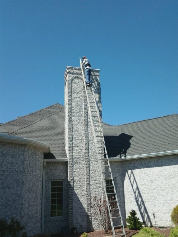 Stone chimney work